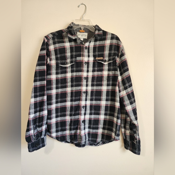 Women's Upcycled Plaid StarWars Button Down Long Sleeve Shirt Size Large - Picture 2 of 6